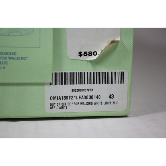 Off-White Out Of Office "OOO" For Walking Low Tops Mens EU 43 US 10 H605 - Picture 4 of 10